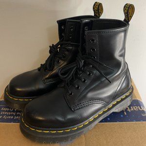 Dr. Materns "1460 BEX SMOOTH LEATHER PLATFORM BOOTS" WOMEN US 6